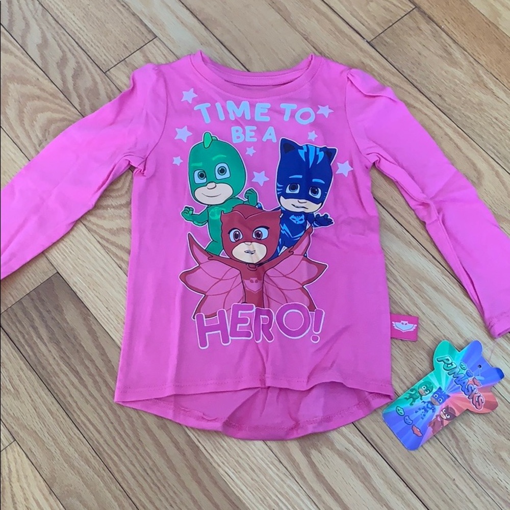 Disney junior pj masks girls shirt pink 3T
